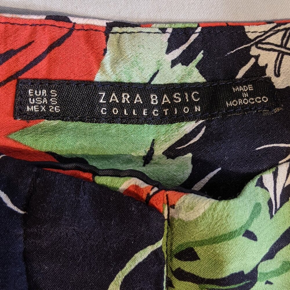 Zara Basic Collection, Small, Orange Print Pant N… - image 8